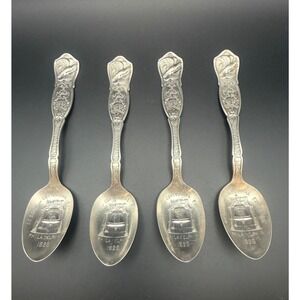 4 Vintage 1926 SESQUI-CENTENNIAL Souvenir Spoons "American Independence" 150 Yrs